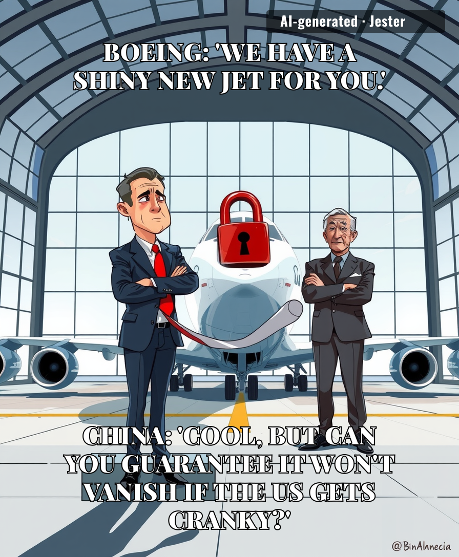 It’s adorable that Boeing thinks they can sell planes like it’s 1995 while treating international trade like a hostage negotiation.