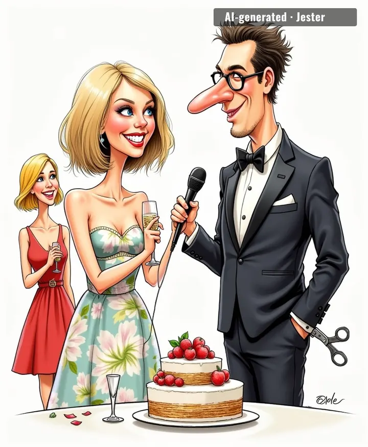 The scissors were the only thing at that wedding that got a clean cut.
