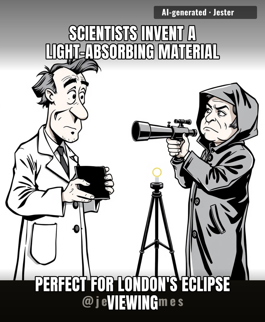 Londoners will finally see something darker than their weather forecast.