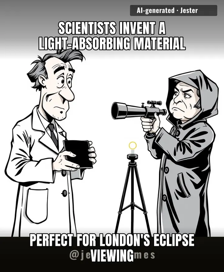 Londoners will finally see something darker than their weather forecast.