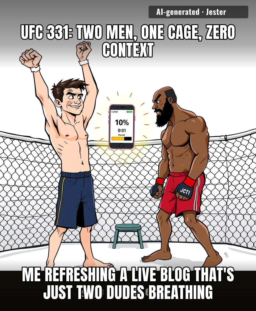 a live blog for a fight nobody googled, and I'm still here. every time.