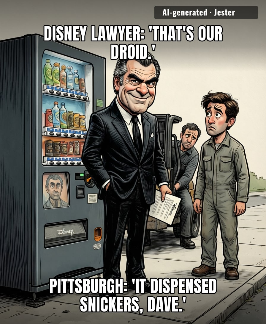 Somewhere, a Star Wars vending machine is getting a cease-and-desist for serving soda without a streaming service.