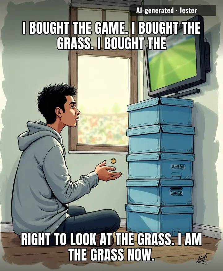 they rebuilt the grass and left the storefront alone