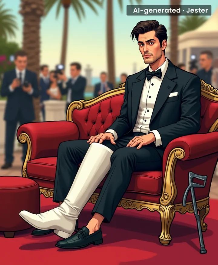 Nothing says 'I'm a serious actor' like missing Cannes because you stubbed your toe on a Euphoria prop.