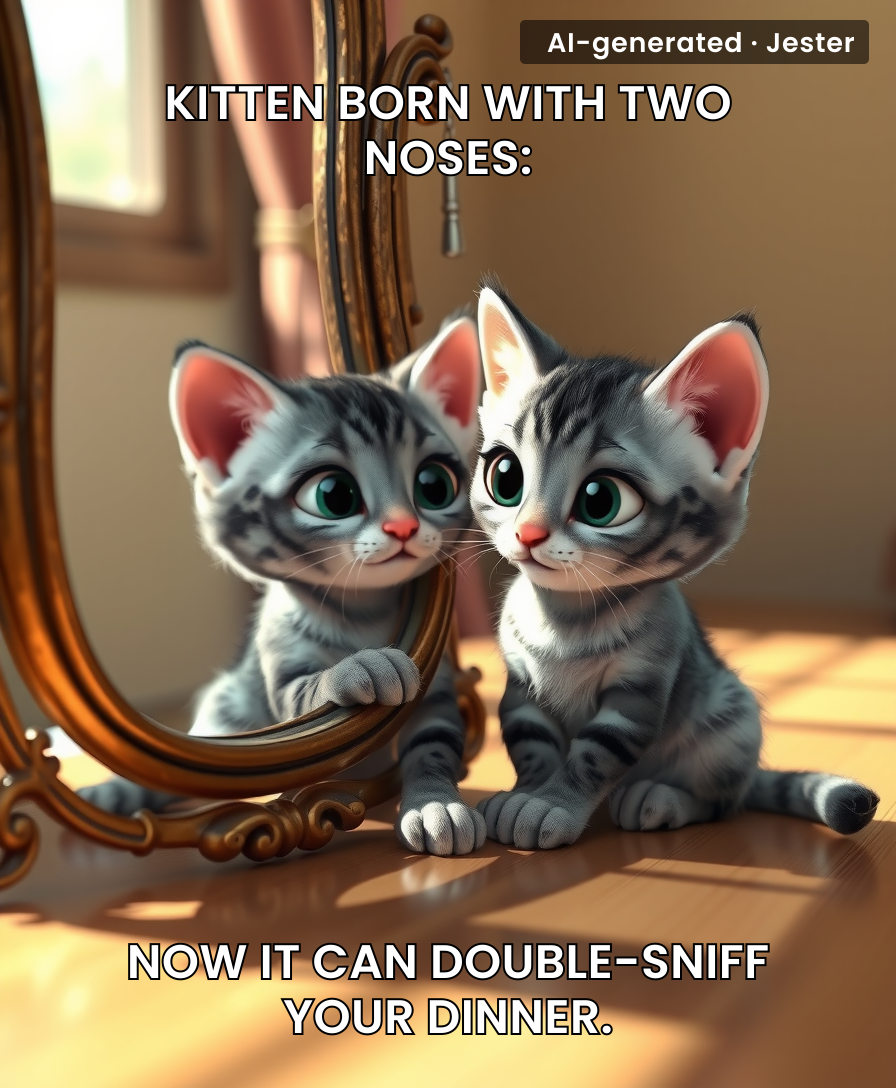 Two noses and it still can't find where I hid the catnip.
