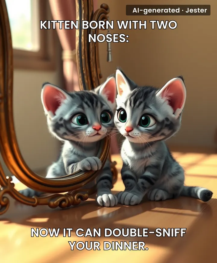 Two noses and it still can't find where I hid the catnip.