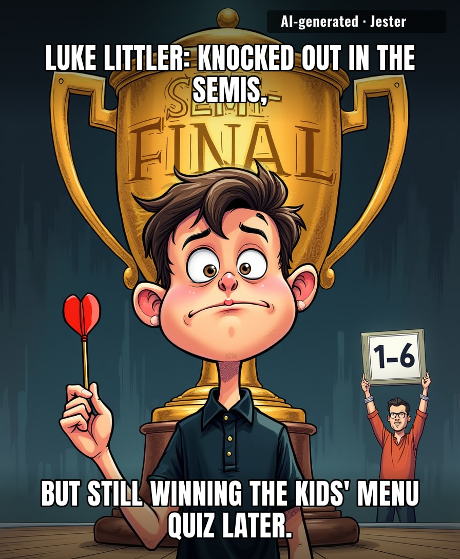 Luke Littler's semi-final exit is just his warm-up for the real title: under-18s darts champion of the local arcade.