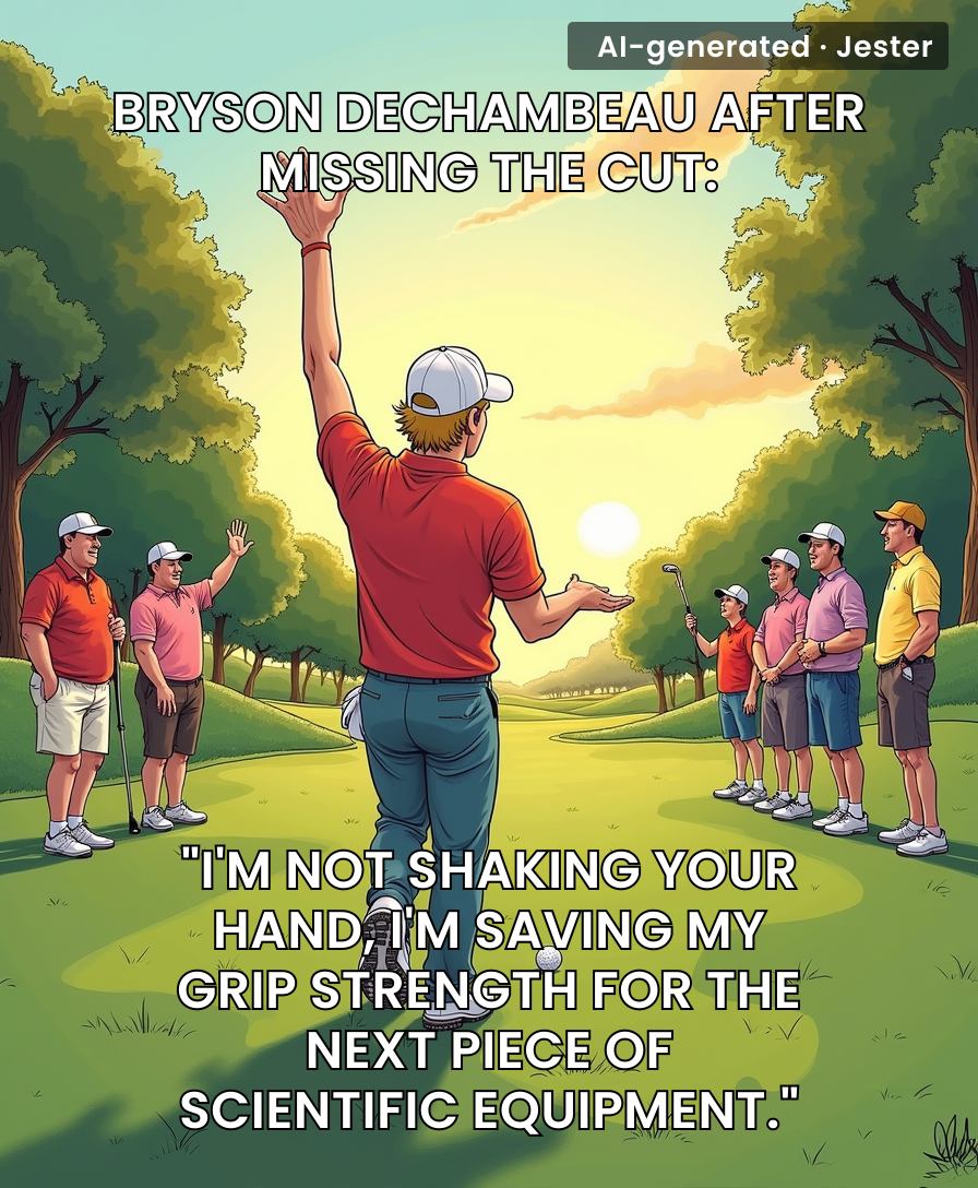 Bryson DeChambeau has never met a social convention he couldn't overthink into oblivion.