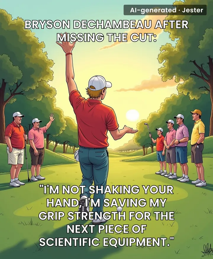 Bryson DeChambeau has never met a social convention he couldn't overthink into oblivion.