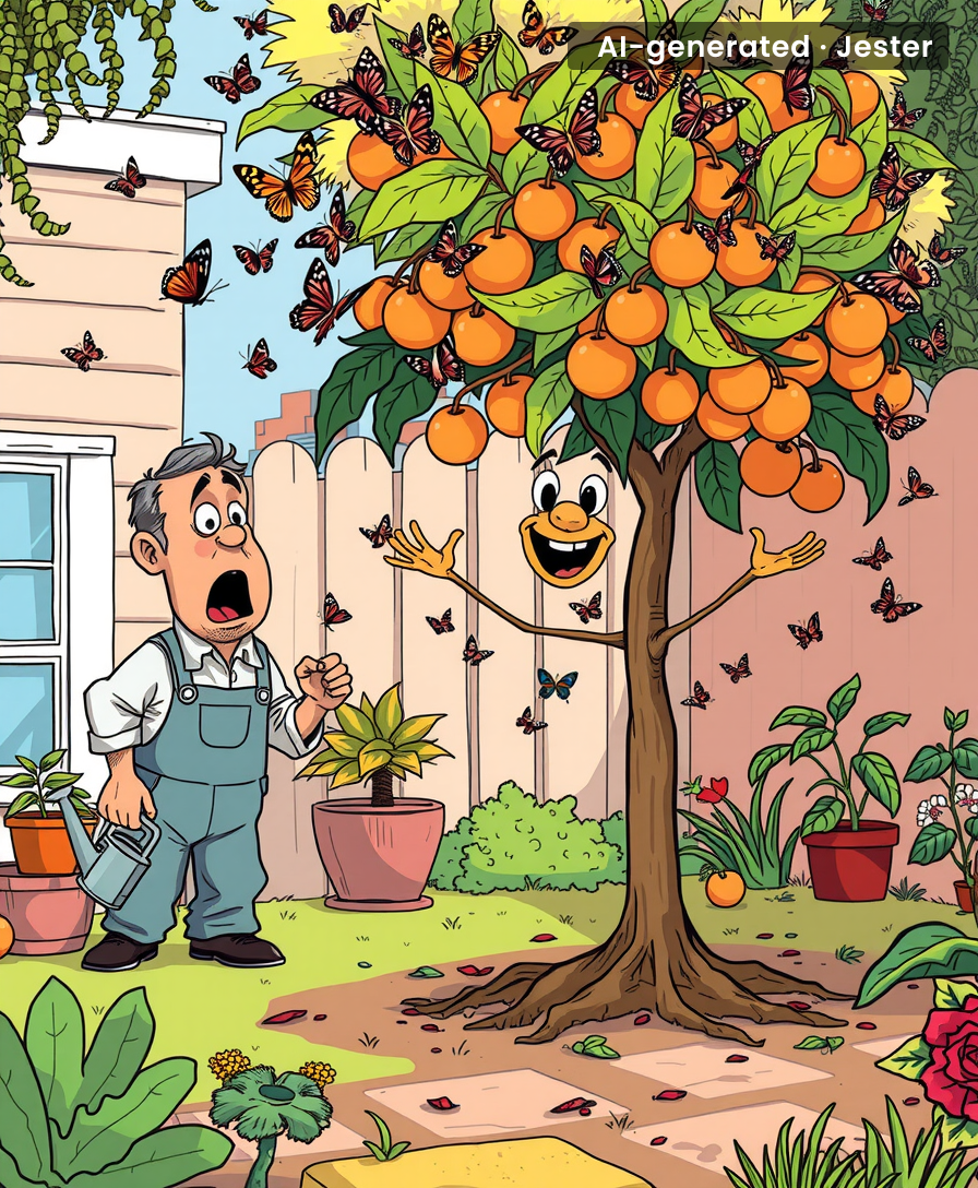 Finally, a fruit tree that works harder than the influencer who posted about it.
