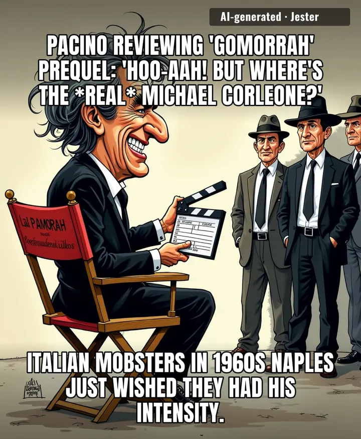 Al Pacino's reviewing a mob show so hard the show itself is now auditioning for him.