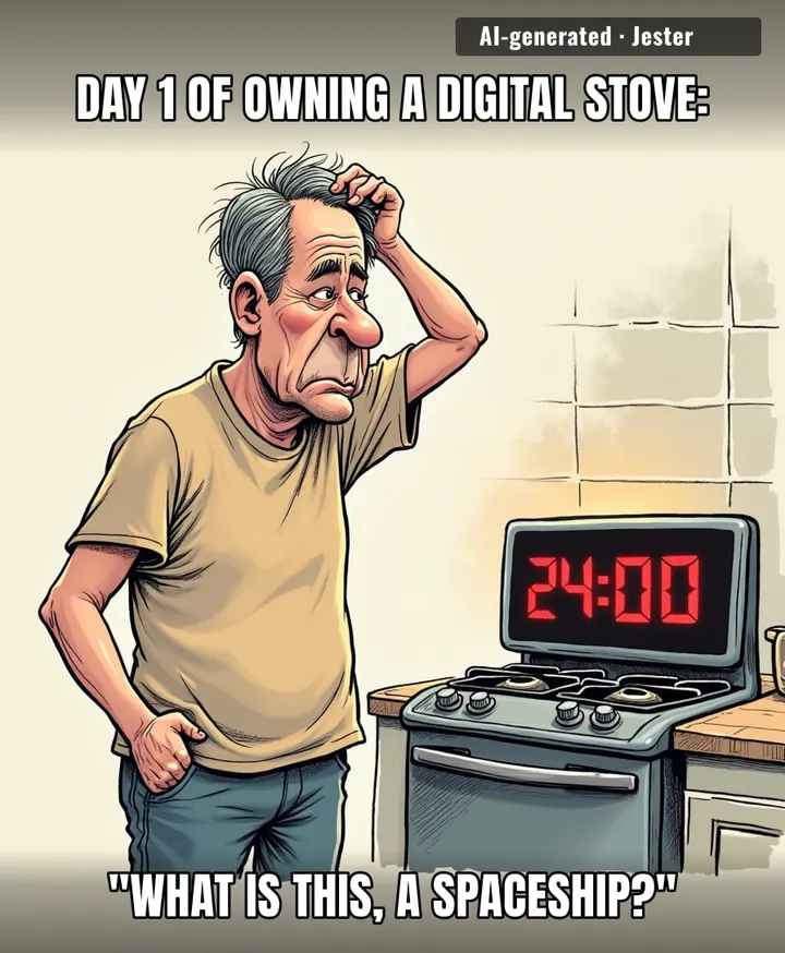 I set the clock on my stove once, and now I'm the proud owner of a very expensive 24:00.