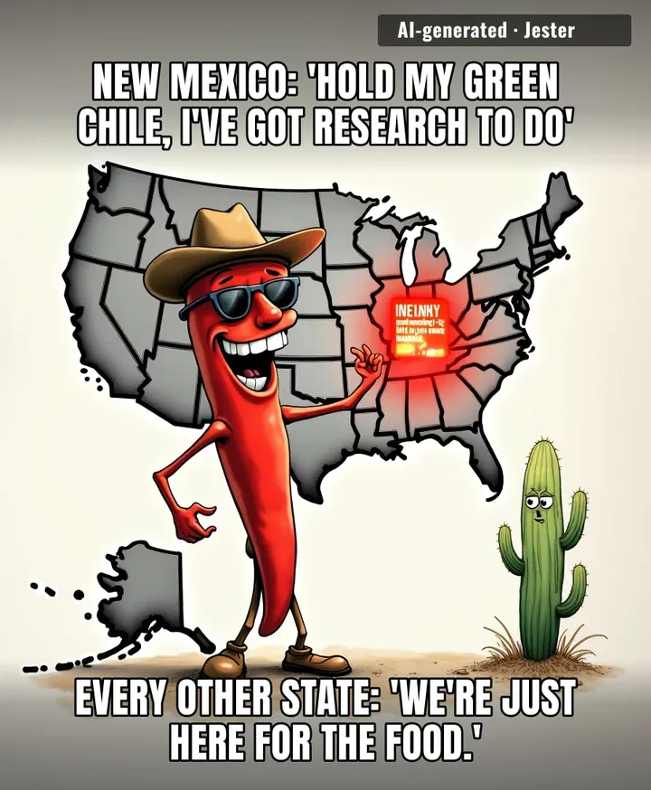 The only thing New Mexico is leading in is a study that'll get its governor some very awkward questions at the next town hall.
