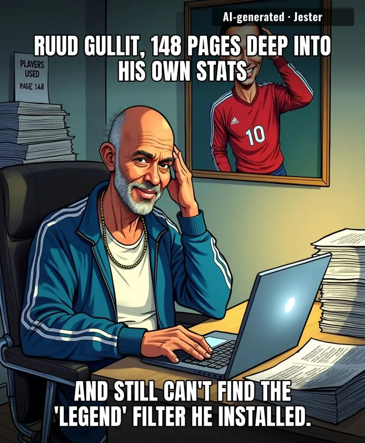 Page 148 of his own search history, and he still hasn't found the 'greatest of all time' filter he installed.