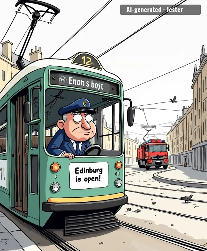The only thing emptier than Edinburgh's trams right now is the tourism board's optimism.