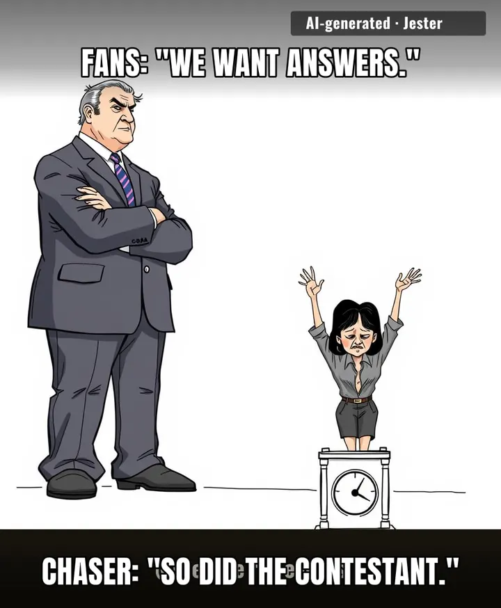 Fans are frustrated that the Chaser chased. Next: viewers complain the quiz asked questions.
