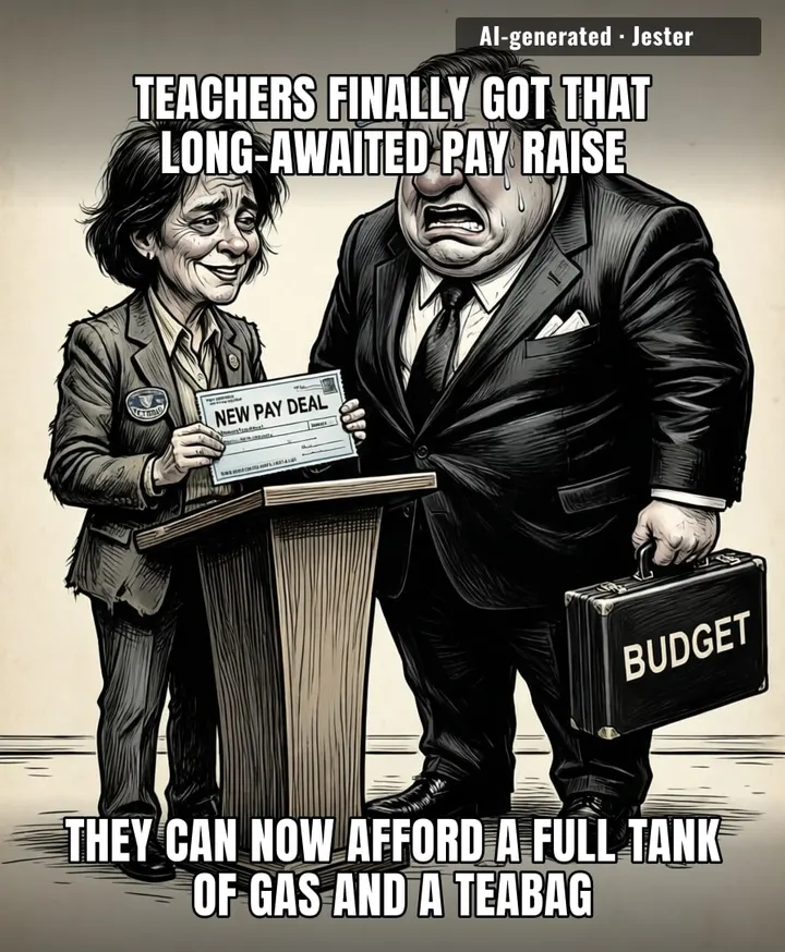 The government really treated a living-wage negotiation like a high-stakes standoff between a SWAT team and a primary school librarian.