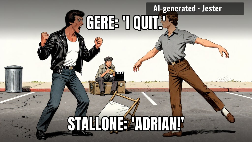 two guys fighting over who gets to be the one that leaves