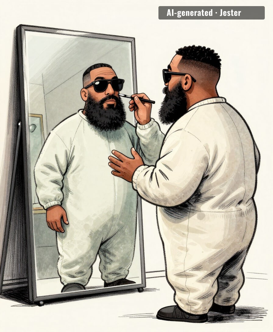 Rick Ross cosplaying as Maino for Halloween, and nobody noticed.