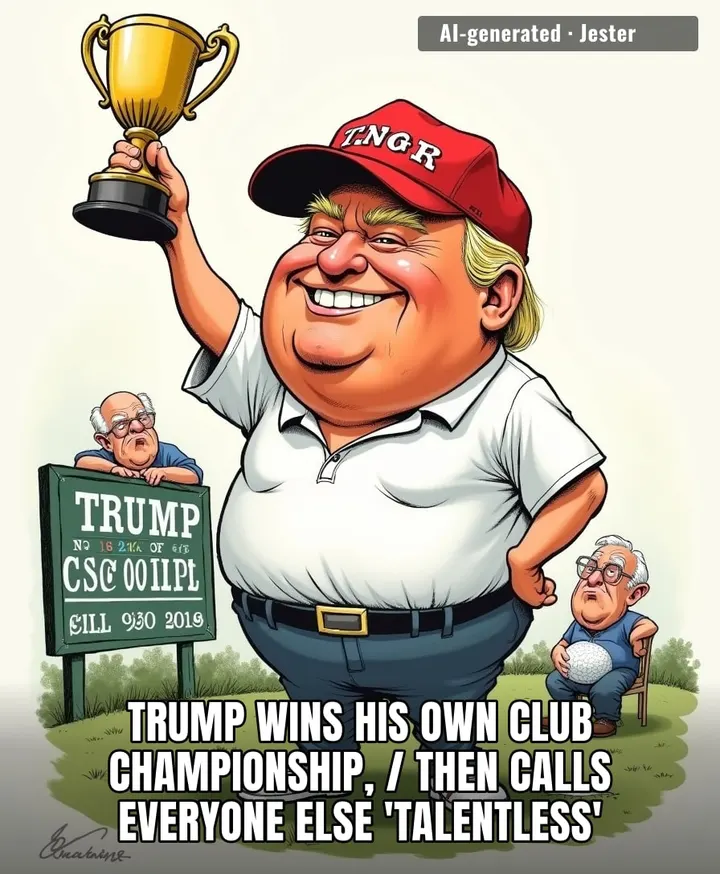 Beating retirees at your own course is like winning a race against parked cars—then bragging about the trophy.