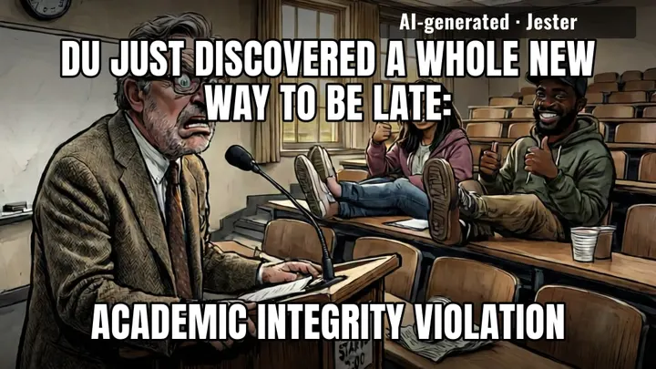 the syllabus said 2:00 PM, the jeitinho said 'well, it's a journey, not a deadline'