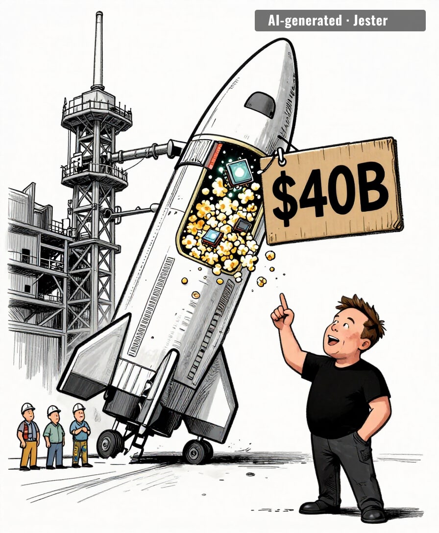 rocket company borrows $40 billion for chips, calls it AI