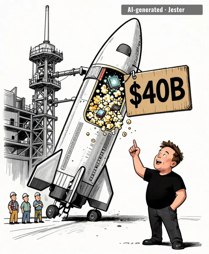 rocket company borrows $40 billion for chips, calls it AI