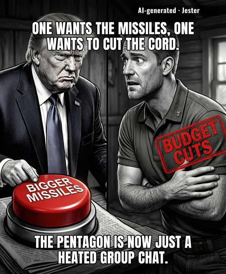 When the most powerful man in the world and his new defense hire start their first performance review at Camp David, you know the budget is about to be 'streamlined' into oblivion.