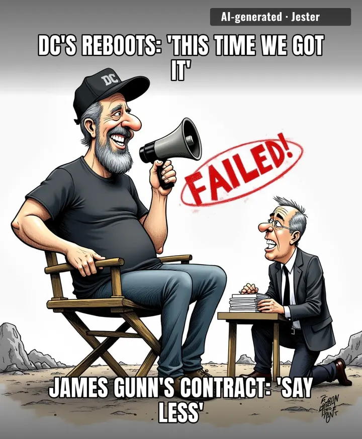James Gunn's contract extension is the DCU equivalent of staying in a toxic relationship because the breakup paperwork is too long.