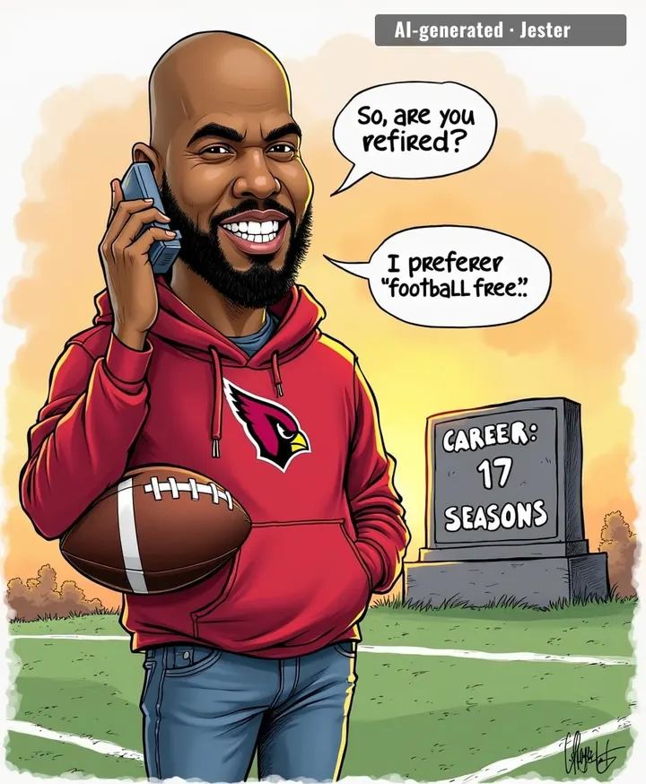Larry Fitzgerald won't say the R-word, but his knees filed for retirement years ago.