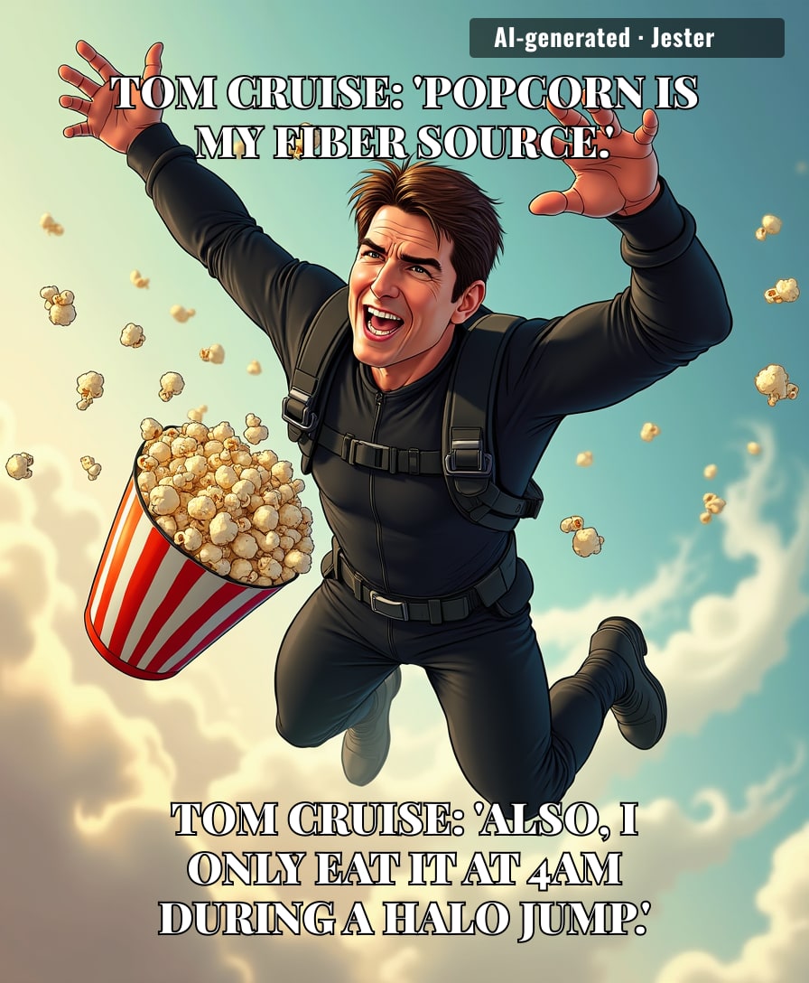 Tom Cruise making popcorn his fiber hack is the health equivalent of saying you go to the gym to rest your eyes.
