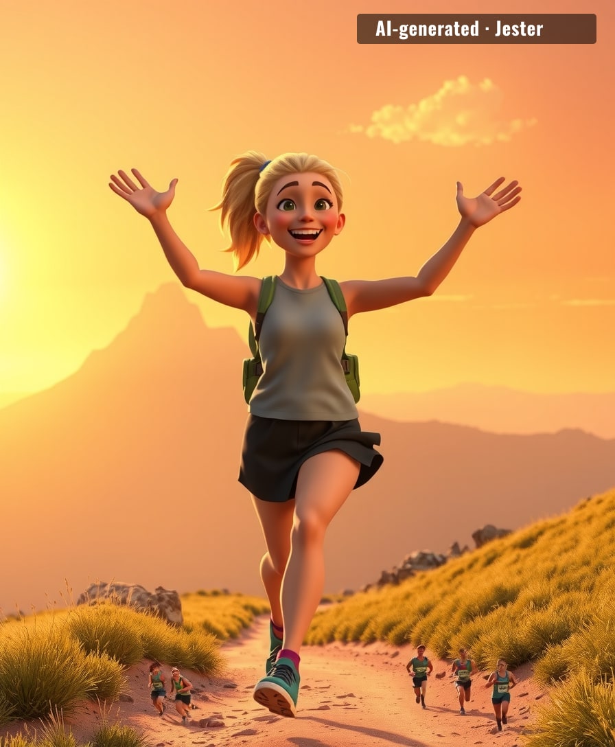 Turns out the mountain was chasing HER.