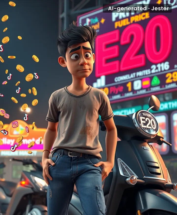 E20 fuel prices means content creators are basically paying for the privilege of making gas-guzzling videos about their own increasing expenses.