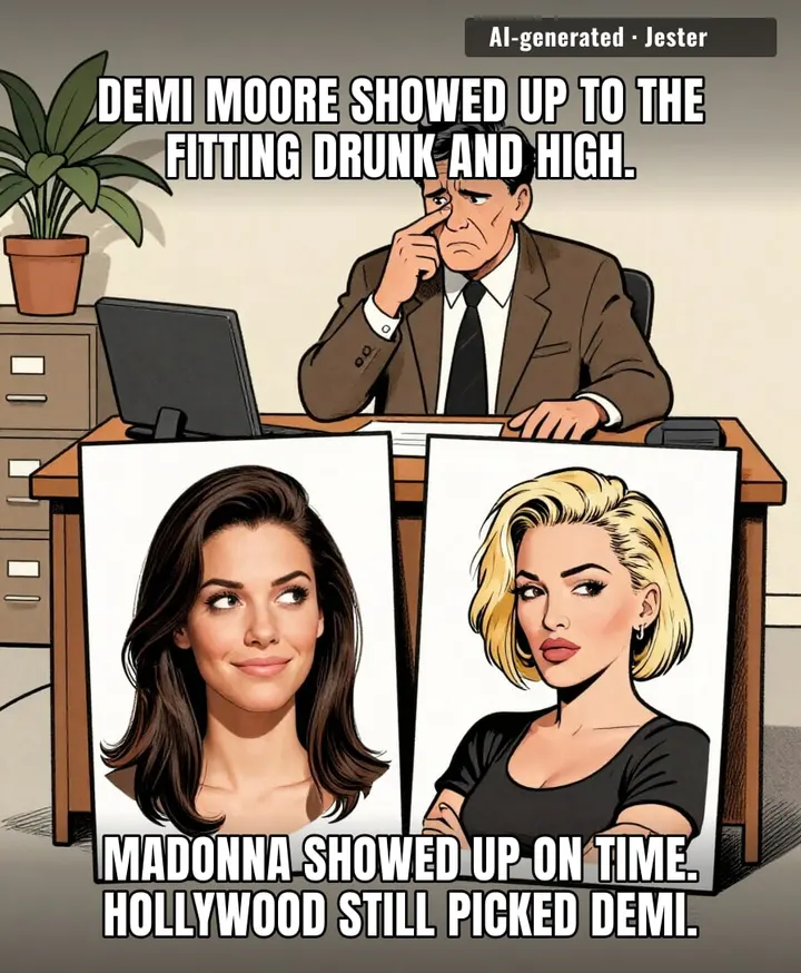 sobriety lost to Madonna. that's the review that hurts.