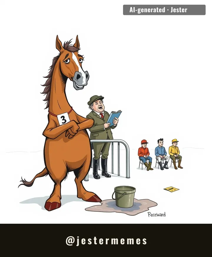 Ninety horses, one weather forecast, and zero contingency plans. Britain's finest.