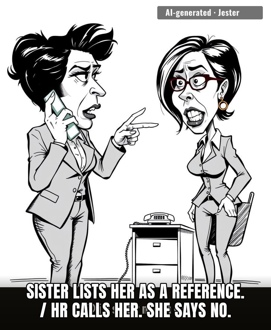 Reference checks would be way more honest if they just asked 'who hates you the most?'