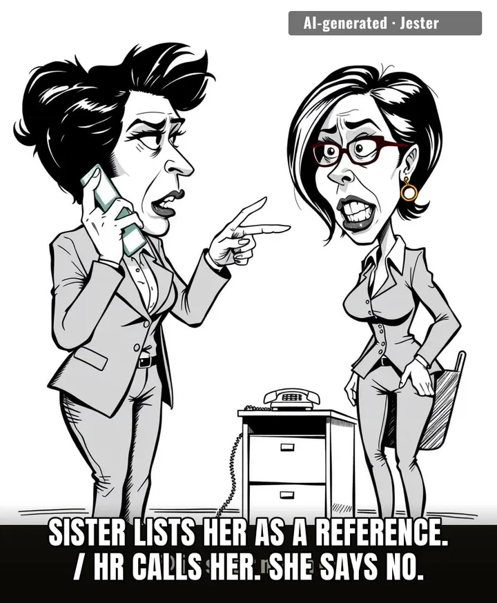 Reference checks would be way more honest if they just asked 'who hates you the most?'