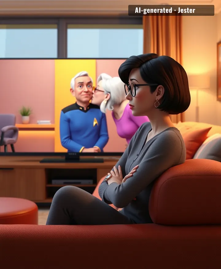 His wife's response: 'Engage the silent treatment — maximum warp.'