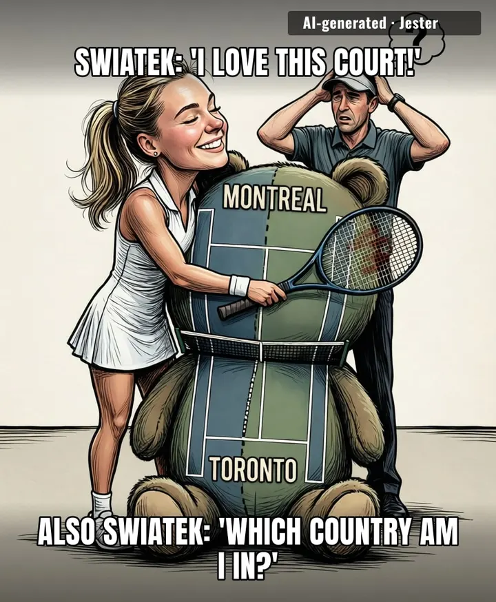 Iga Swiatek loves all courts equally, which is easy when you're just there to collect the trophy.