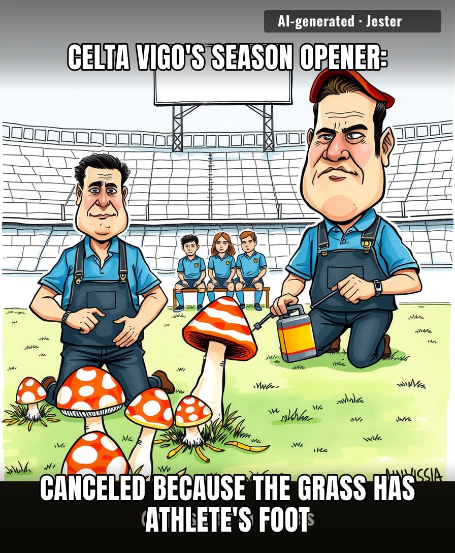 Finally, a football pitch that's more fungal than the league's VAR decisions.