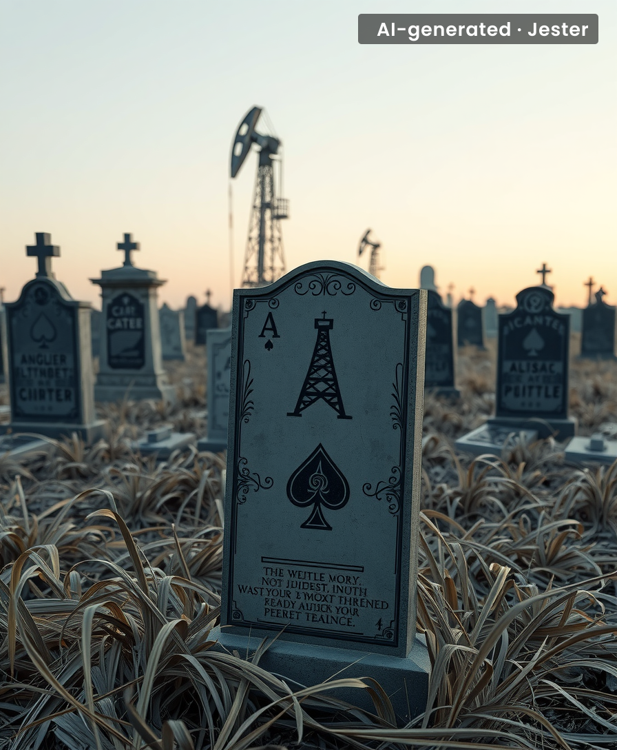 What happens when the oil boom and the afterlife have the same real estate agent.