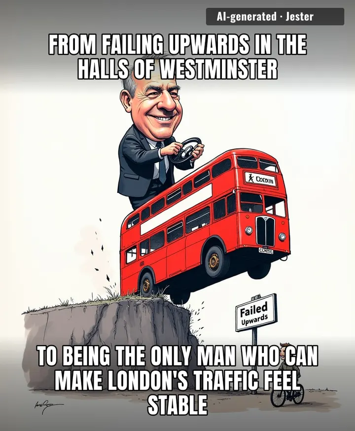 London's transport system just realized it's about to be managed by a man whose most successful career move was finding the nearest exit.