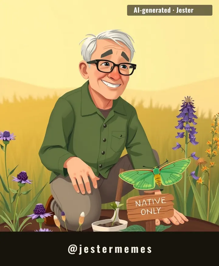 Total landscaping budget for the last quarter-century: one crisp hundred. The Luna moths are thriving, the lawn-care industry is in shambles.