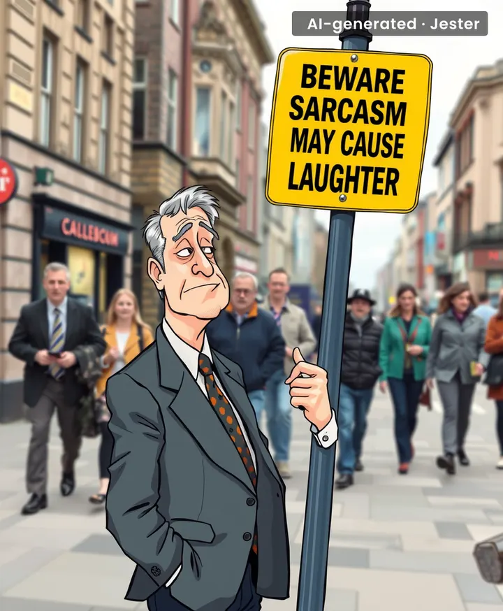 The only warning signs that make you stop and actually think — about how boring the real ones are.