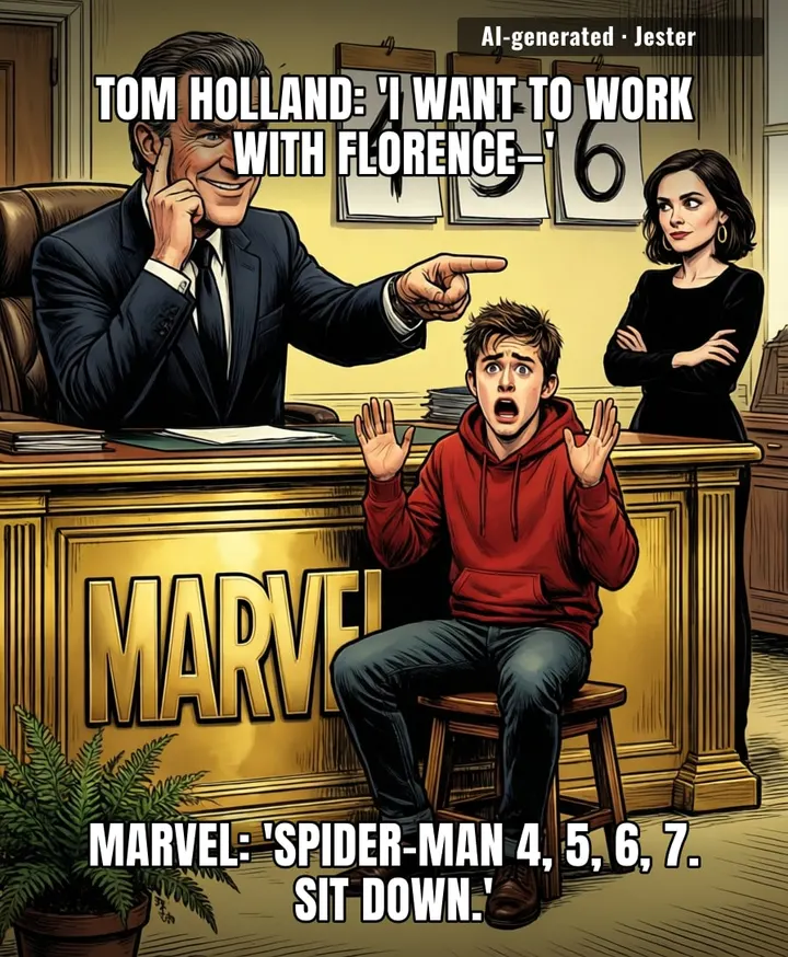 Tom Holland turned one red-carpet sentence into a trilogy and a co-star's IMDb — meanwhile my LinkedIn rec is still waiting for a reply.