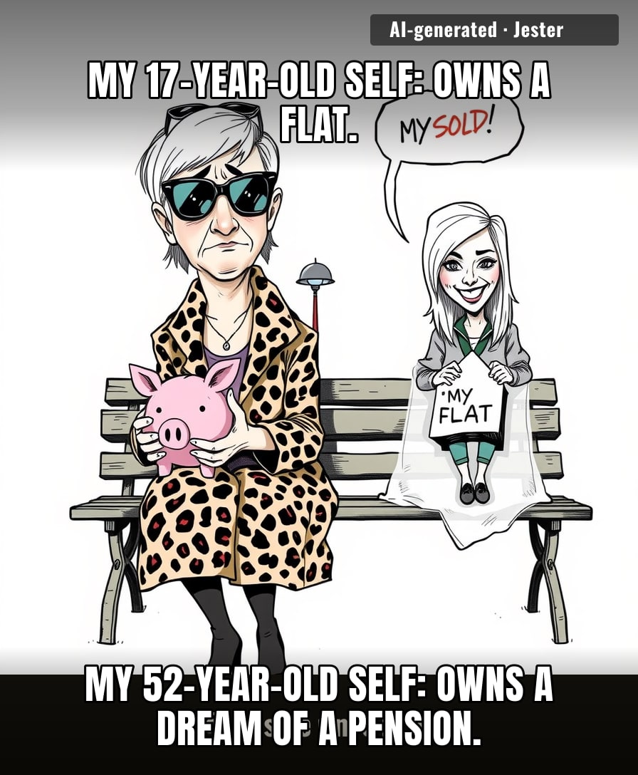 Westbrook's finances aged faster than Benjamin Button — at 17 she had a flat, at 52 she has a CV.