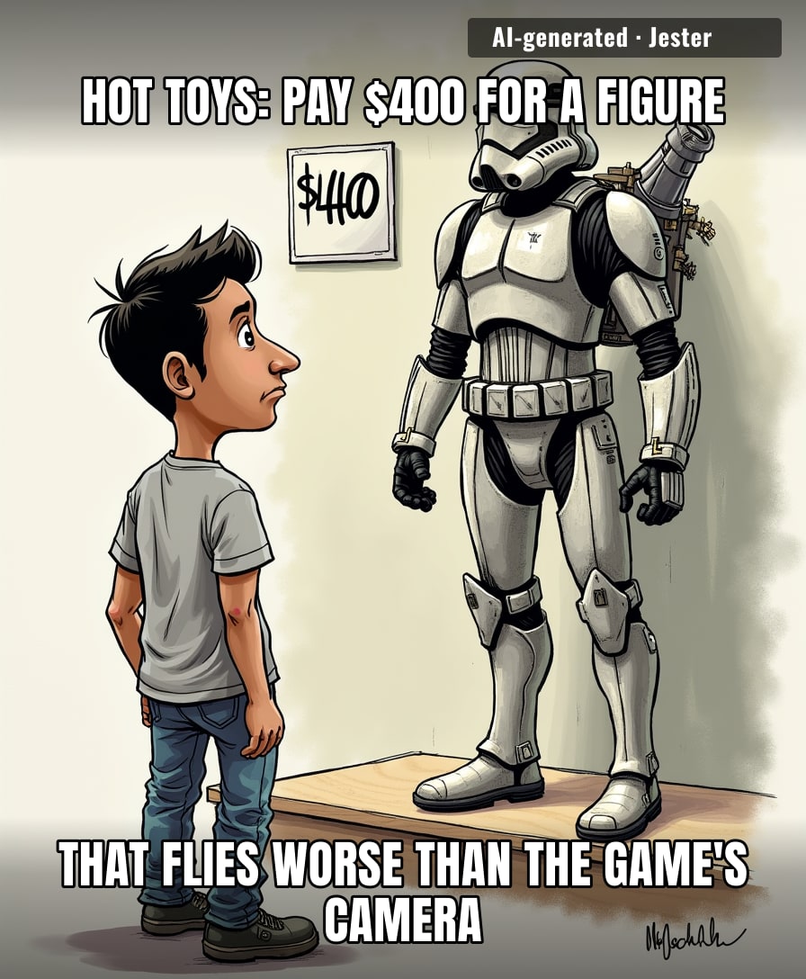 A $400 toy that just stands there looking cool is still more reliable than EA's servers.