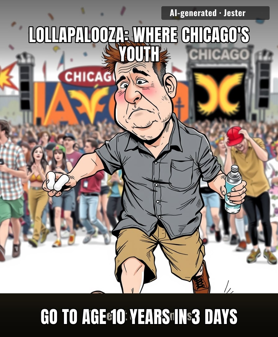 If you're over 25 and still going to Lollapalooza, you're not there for the music—you're there for the lawn.