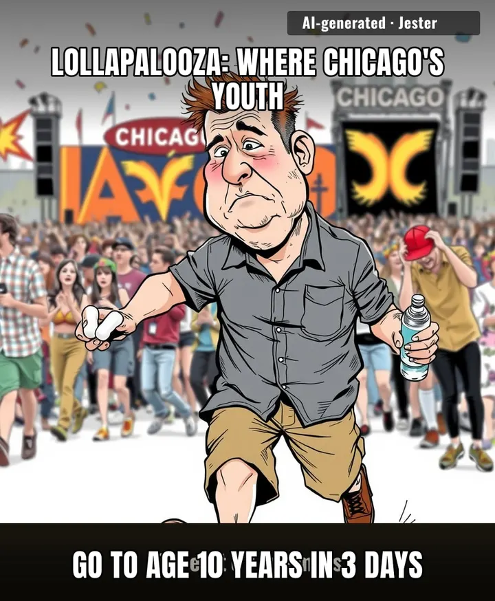 If you're over 25 and still going to Lollapalooza, you're not there for the music—you're there for the lawn.