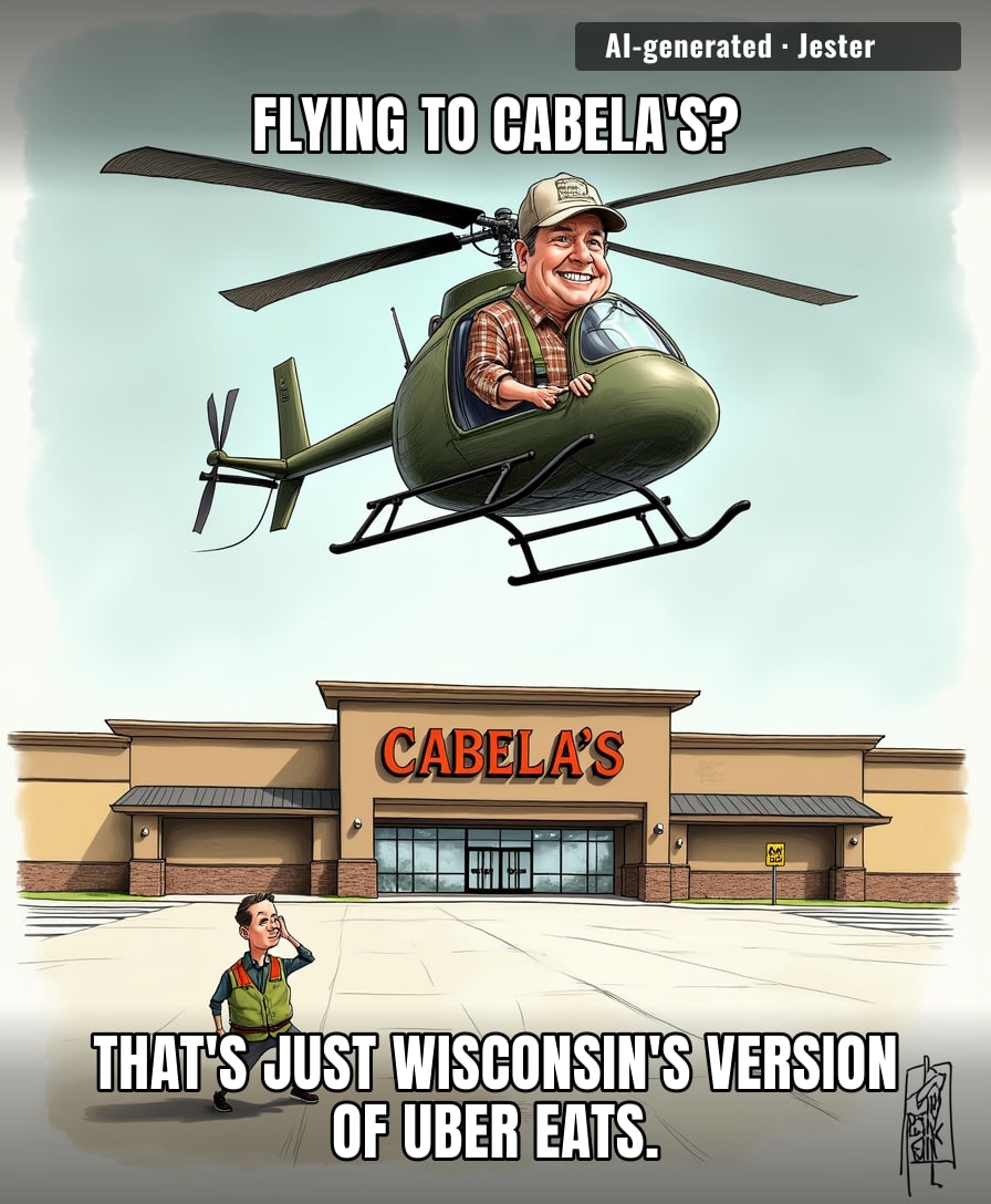 When your 'gas station run' requires a pre-flight checklist, you know you've peaked in the Midwest.